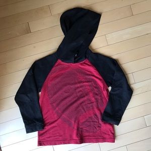 🏈 Boys Lightweight Red Football Sweatshirt Hoodie